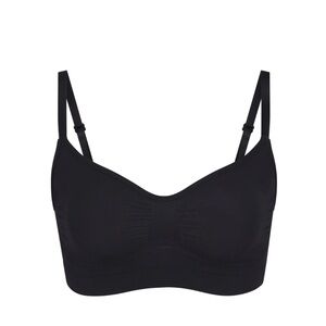 NWOT SKIMS SEAMLESS SCULPT BRALETTE ONYX BLACK LARGE XL